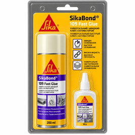 SikaBond&reg;-109 Fast Glue універсальний клей швидкої дії з активатором (200мл +50г)