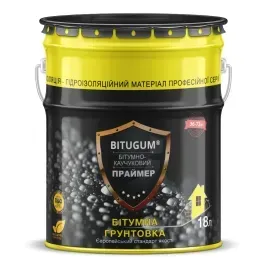 Праймер бітумно-каучуковий Izofast Bitugum 18 л (грунтовка для гідроізоляції)