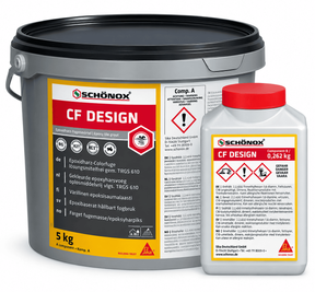 Sch&ouml;nox CF DESIGN (AB) Эпоксидная затирка для плитки, мозаики и камня, белый (5 кг)