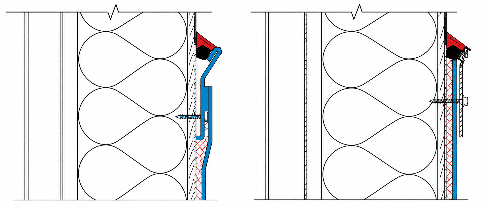 Upstand flashing – Sarnafil® T Metal Sheet / Counter flashing